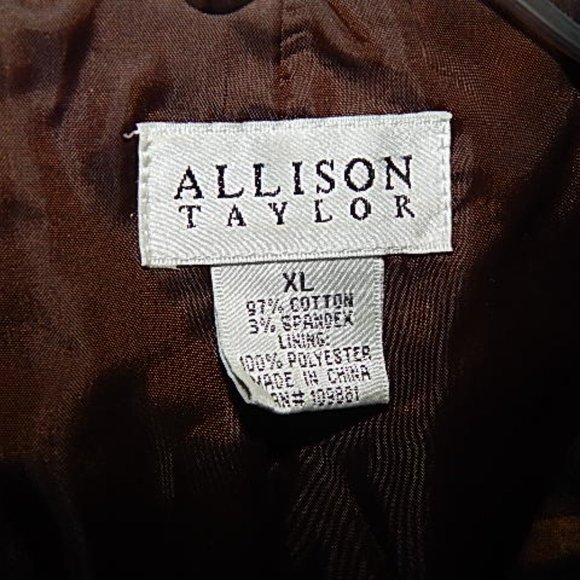 #1501, A8 Allison Taylor Animal Cat Print Jacket XL - Picture 2 of 4